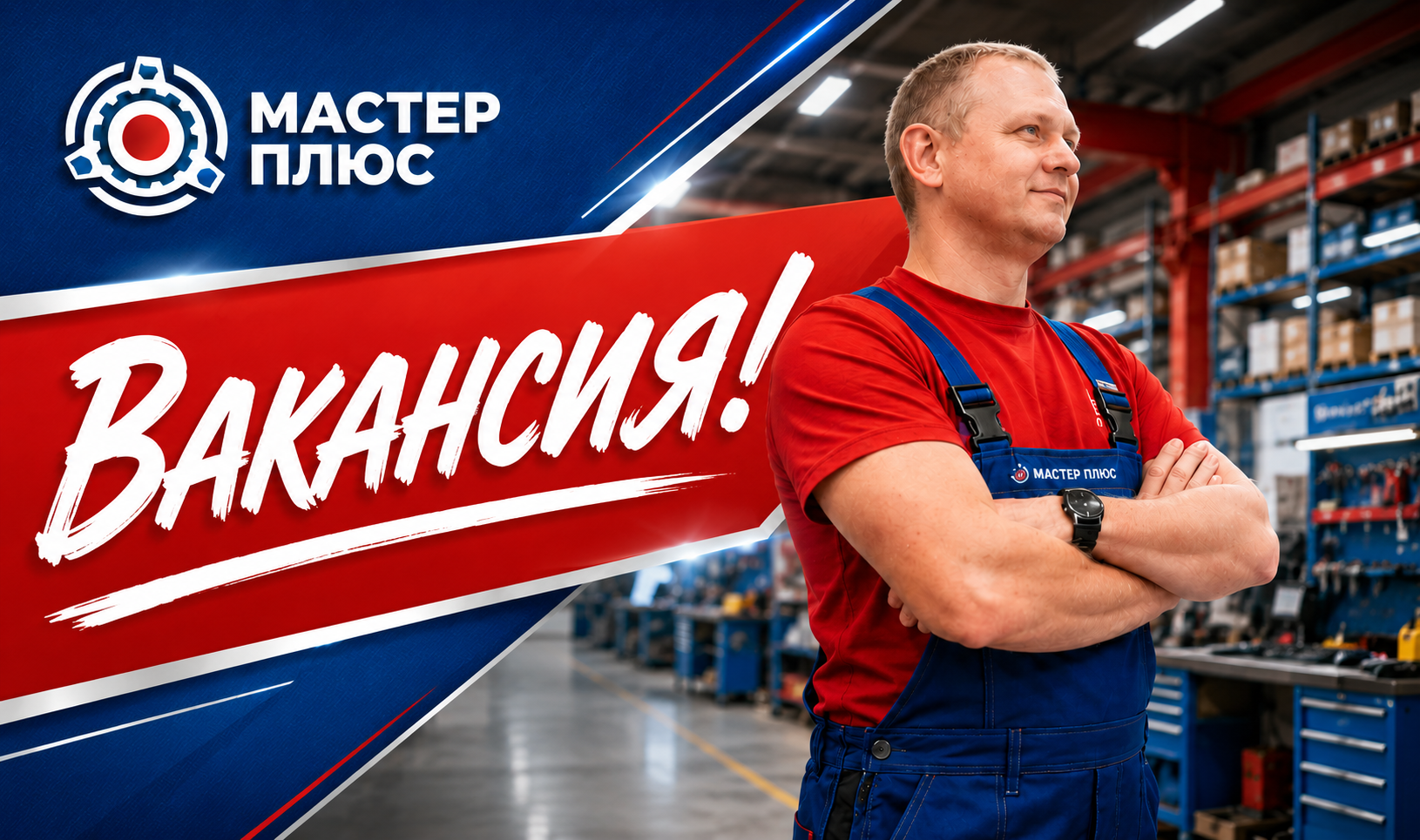 Вакансия: приёмщик инструмента в сервисный центр «Мастер Плюс»
